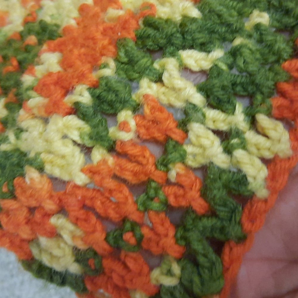 Camouflage pattern Autum Fall colours Afghan Vintage - Picture 4 of 5